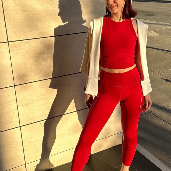 Athleta Pants - Athleta Rainer Leggings - Red, Small